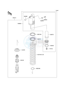 KLX 650 D [KLX650R] (D1) [KLX650R] drawing SHOCK ABSORBER-- S- -