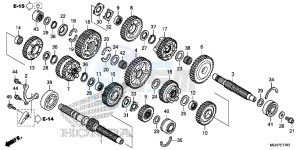 VFR1200XLF CrossTourer - VFR1200X 2ED - (2ED) drawing TRANSMISSION (VFR1200X/ XA/ XL)