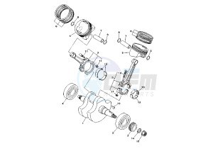 XVS A DRAG STAR CLASSIC 1100 drawing CRANKSHAFT PISTON