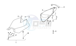 Tuono V4 1100 Factory (EMEA, APAC) (AU, EU, HK, JP, MAL, RC, S, T, TH) drawing Saddle