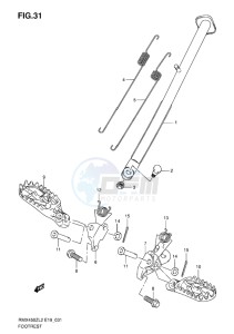 RMX450 drawing FOOTREST