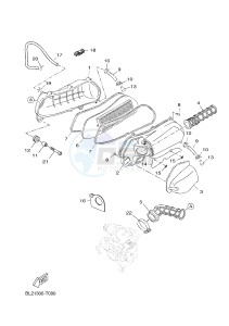 YP125RA EVOLIS 125 ABS (BL22 BL22) drawing INTAKE 2