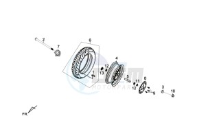 FIDDLE III 50 L4-L6 drawing FRONT WHEEL