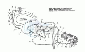 California 1100 drawing Fuel vapour recover system