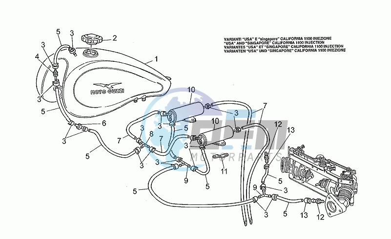 Fuel vapour recover system