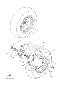 YFZ450 YFZ450D (1PD5 1PD6) drawing FRONT WHEEL