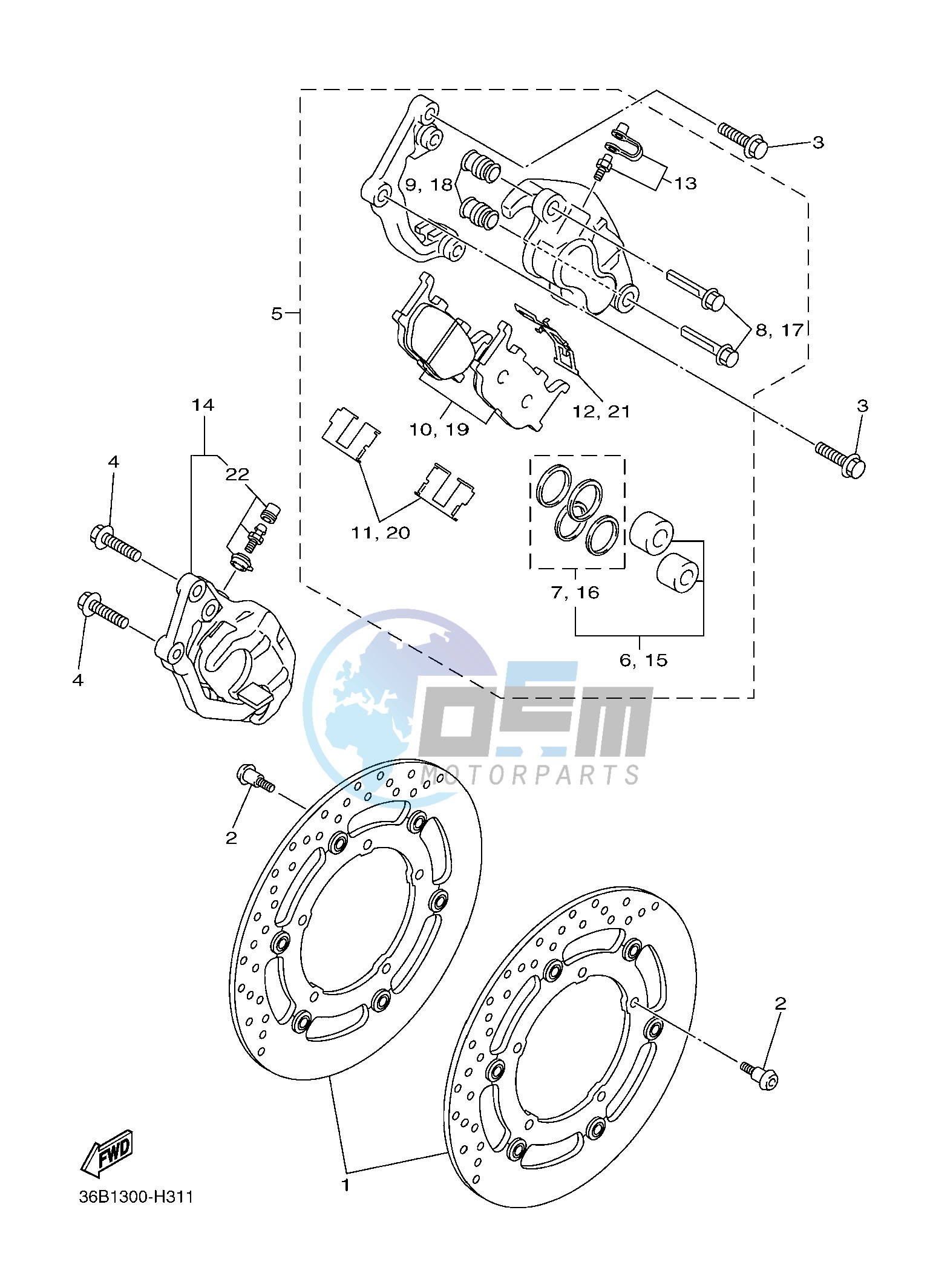 FRONT BRAKE CALIPER