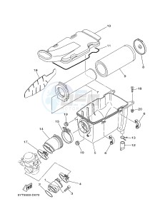 YFM350R YFM350RD RAPTOR 350 (10PA) drawing INTAKE