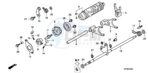 TRX420FPAC TRX420 ED drawing GEARSHIFT FORK