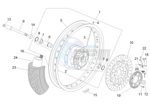 V7 II Stornello ABS 750 (APAC) drawing Front wheel I