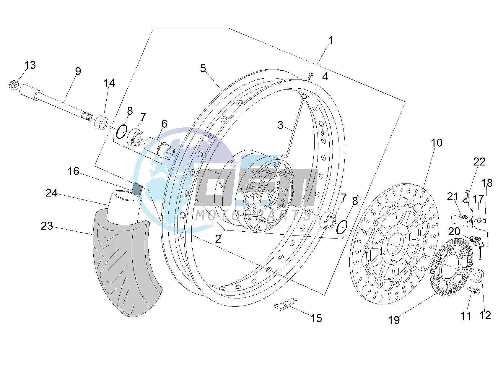 Front wheel I