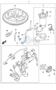 DF 25A drawing Starting Motor Manual Starter