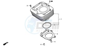 TRX300EX SPORTRAX drawing CYLINDER