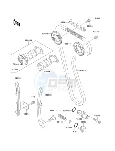 KLX 250 H [KLX250S] (H6F-H7F) H6F drawing CAMSHAFT-- S- -_TENSIONER