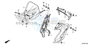 NC750SDG NC750X Europe Direct - (ED) drawing WINDSCREEN