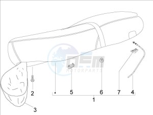 LXV 125 4T E3 drawing Saddle - Tool roll