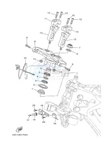 MT-09 TRACER MT09TRA TRACER 900 (2SCE) drawing STEERING