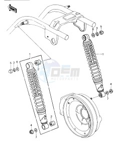 KZ 1300 A (A1-A3) drawing SHOCK ABSORBERS -- KZ 1300-A1_A2- -