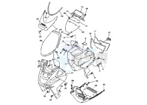 YP MAJESTY DX 250 drawing FRONT BODY