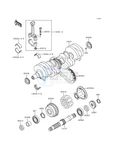 ZR 550 B [ZEPHYR] (B1-B4) [ZEPHYR] drawing CRANKSHAFT