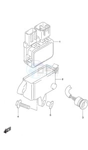 DF 20A drawing PTT Switch Remote Control w/Power Tilt