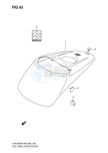 VZR1800 (E3-E28) INTRUDER drawing FUEL TANK UPPER COVER