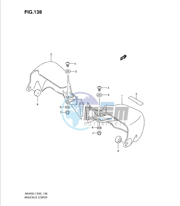 KNUCKLE COVER (AN400ZAL1 E19)