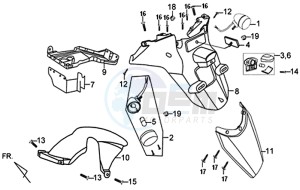 X'PRO 50 (25 KMH) (AE05W5-NL) (L4-M1) drawing TAIL FENDER - FENDER MUDFLAP