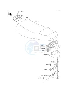 JT 1100 A [1100 STX] (A1) [1100 STX] drawing SEAT