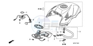 CB1000RAA Europe Direct - (ED / ABS) drawing FUEL PUMP