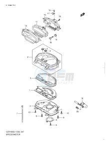 VZR 1800 Z drawing SPEEDOMETER