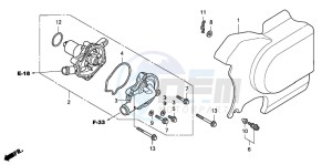 VT750C drawing WATER PUMP