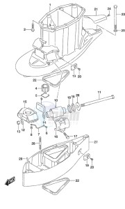 DF 350A drawing Drive Shaft Housing w/Transom (XX)