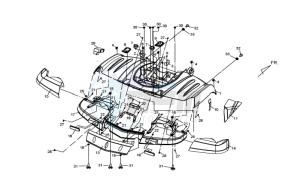 QUAD LANDER 300S drawing REAR FENDER