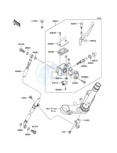 NINJA 250R EX250KCF GB XX (EU ME A(FRICA) drawing Front Master Cylinder