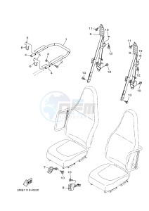 YXE700E YXE70WPHG WOLVERINE EPS CAMO (2MB9) drawing SEAT 2