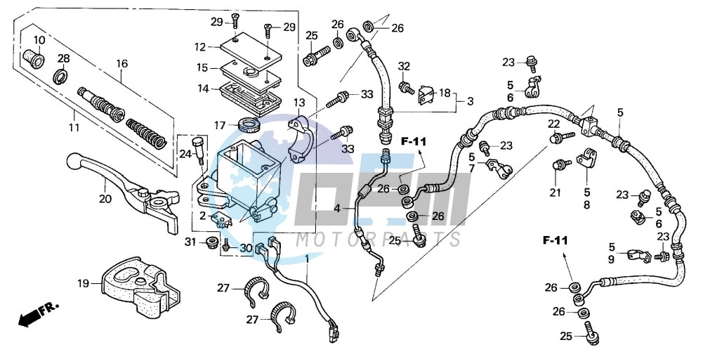 FR. BRAKE MASTER CYLINDER