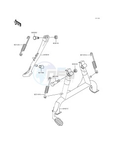 ZX 1100 F [GPZ 1100 ABS] (F1) [GPZ 1100 ABS] drawing STAND-- S- -