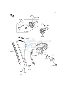 KX250F KX250ZFF EU drawing Camshaft(s)/Tensioner