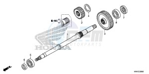 TRX500FM2H Europe Direct - (ED) drawing FINAL SHAFT