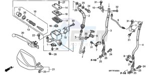 XL700V9 Europe Direct - (ED / SPC) drawing FR. BRAKE MASTER CYLINDER