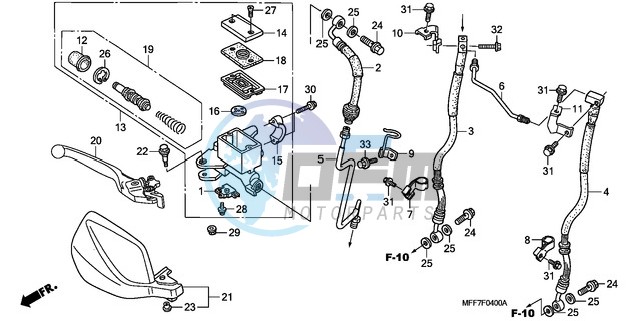 FR. BRAKE MASTER CYLINDER