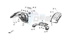 GTS 125I ABS drawing TAIL LIGHT - LICENSE PLATE