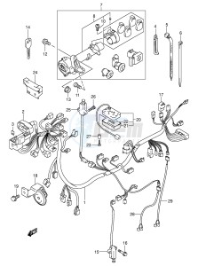 AN250 (E2) Burgman drawing WIRING HARNESS (MODEL K1 K2)