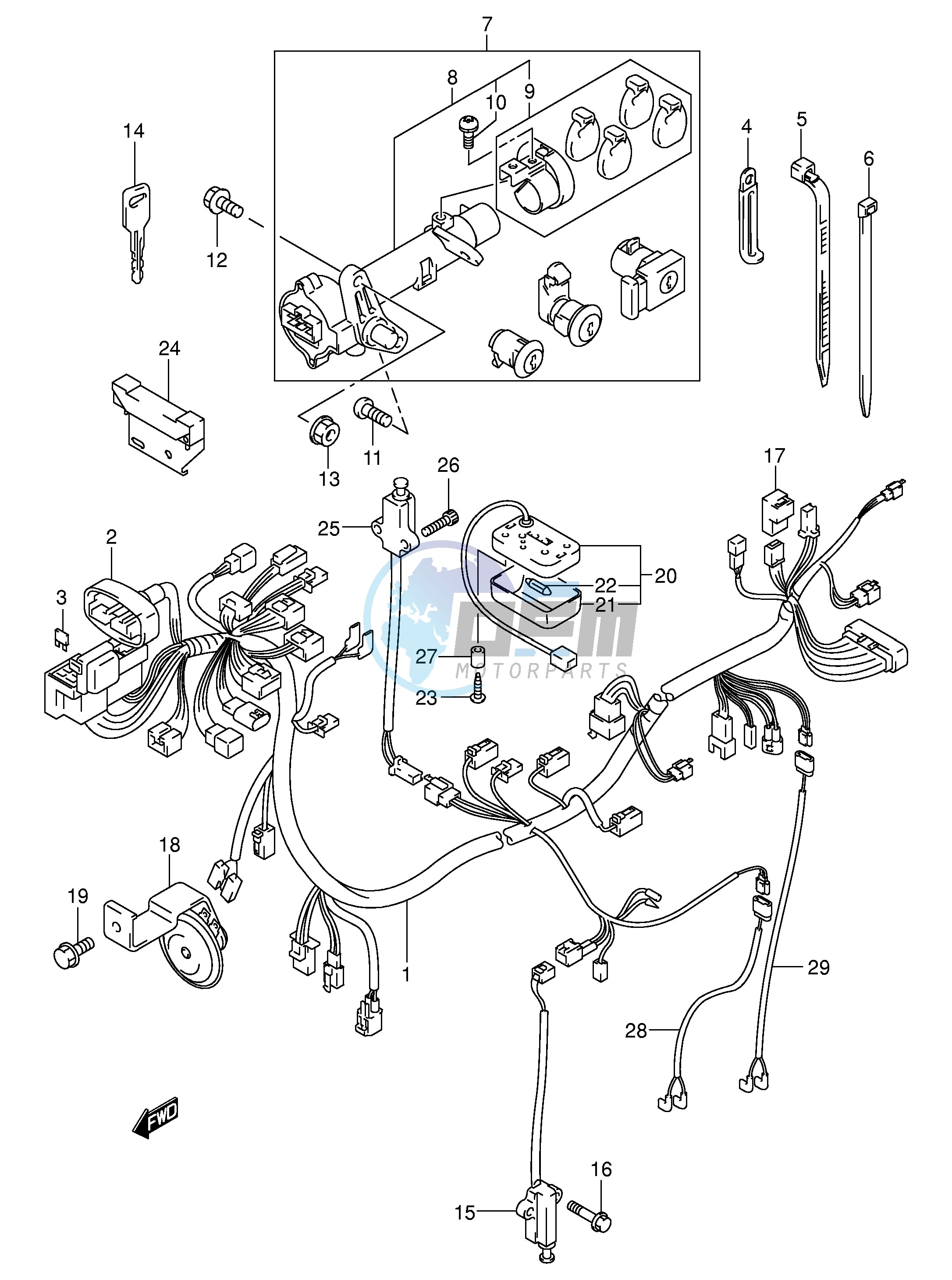 WIRING HARNESS (MODEL K1 K2)