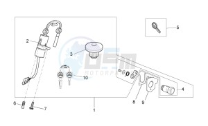 V7 II Special ABS 750 USA-CND drawing Lock hardware kit