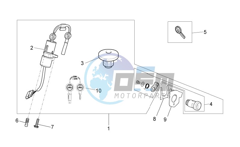 Lock hardware kit