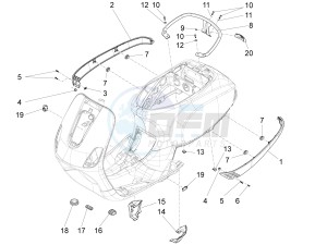 LX 125 4T 3V ie Taiwan drawing Side cover - Spoiler