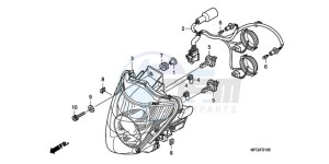 CB600F3A France - (F / CMF ST 25K) drawing HEADLIGHT