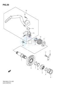 RM-Z450 (E19) drawing KICK STARTER